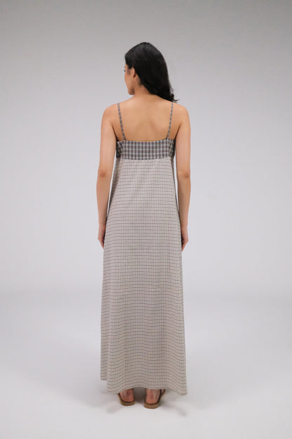 THE DAISY MAXI CHECKED DRESS