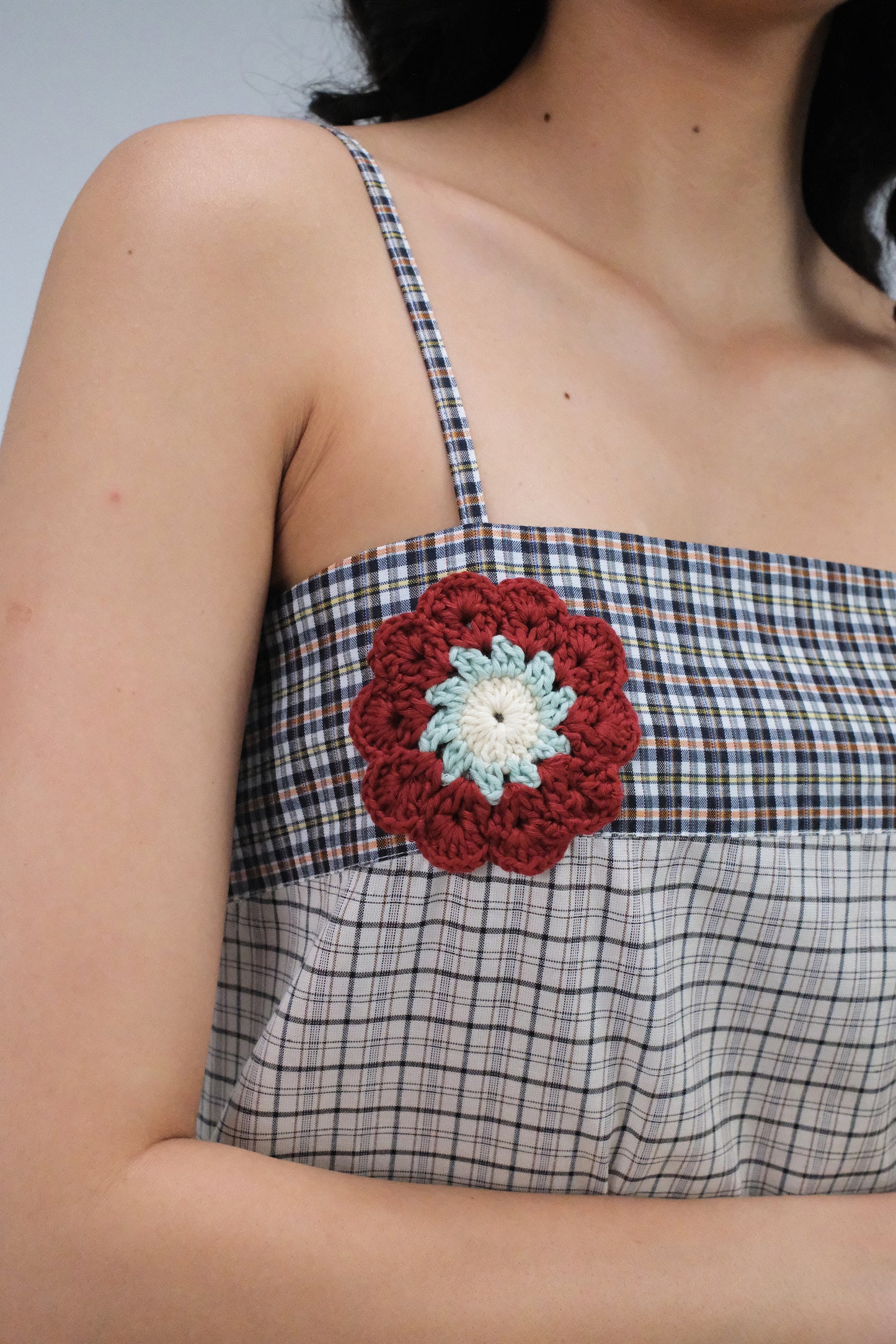 THE DAISY MAXI CHECKED DRESS
