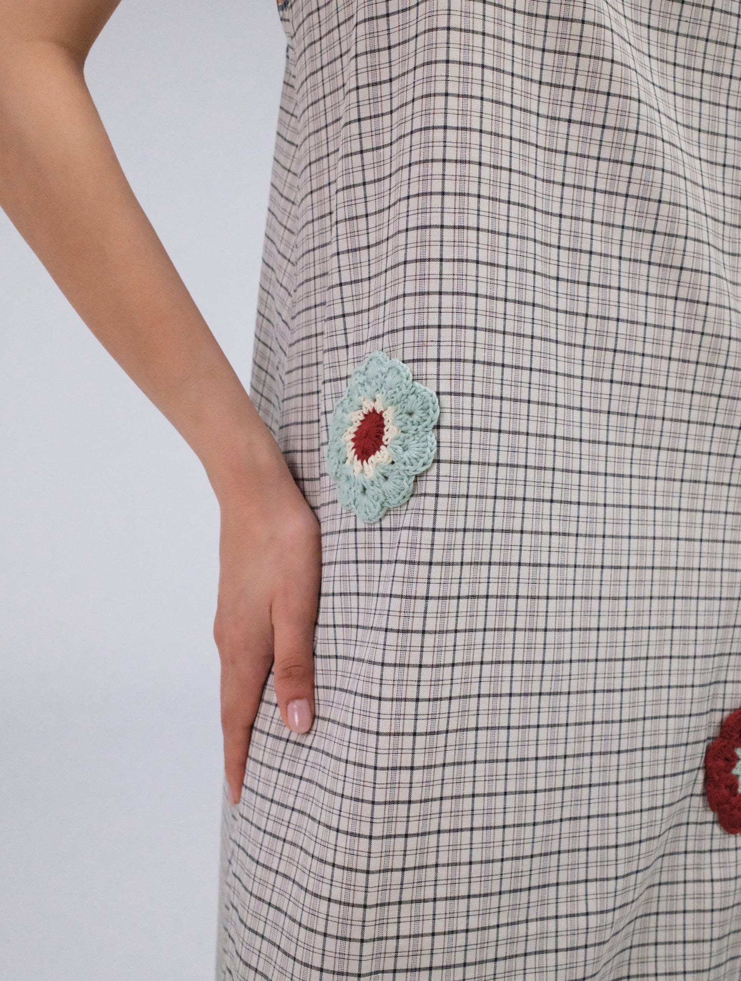 THE DAISY MAXI CHECKED DRESS