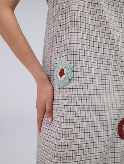 THE DAISY MAXI CHECKED DRESS