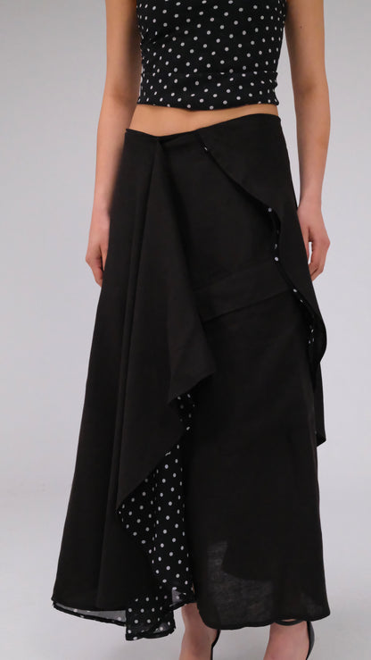 THE MAXI POLKA DOTS SKIRT