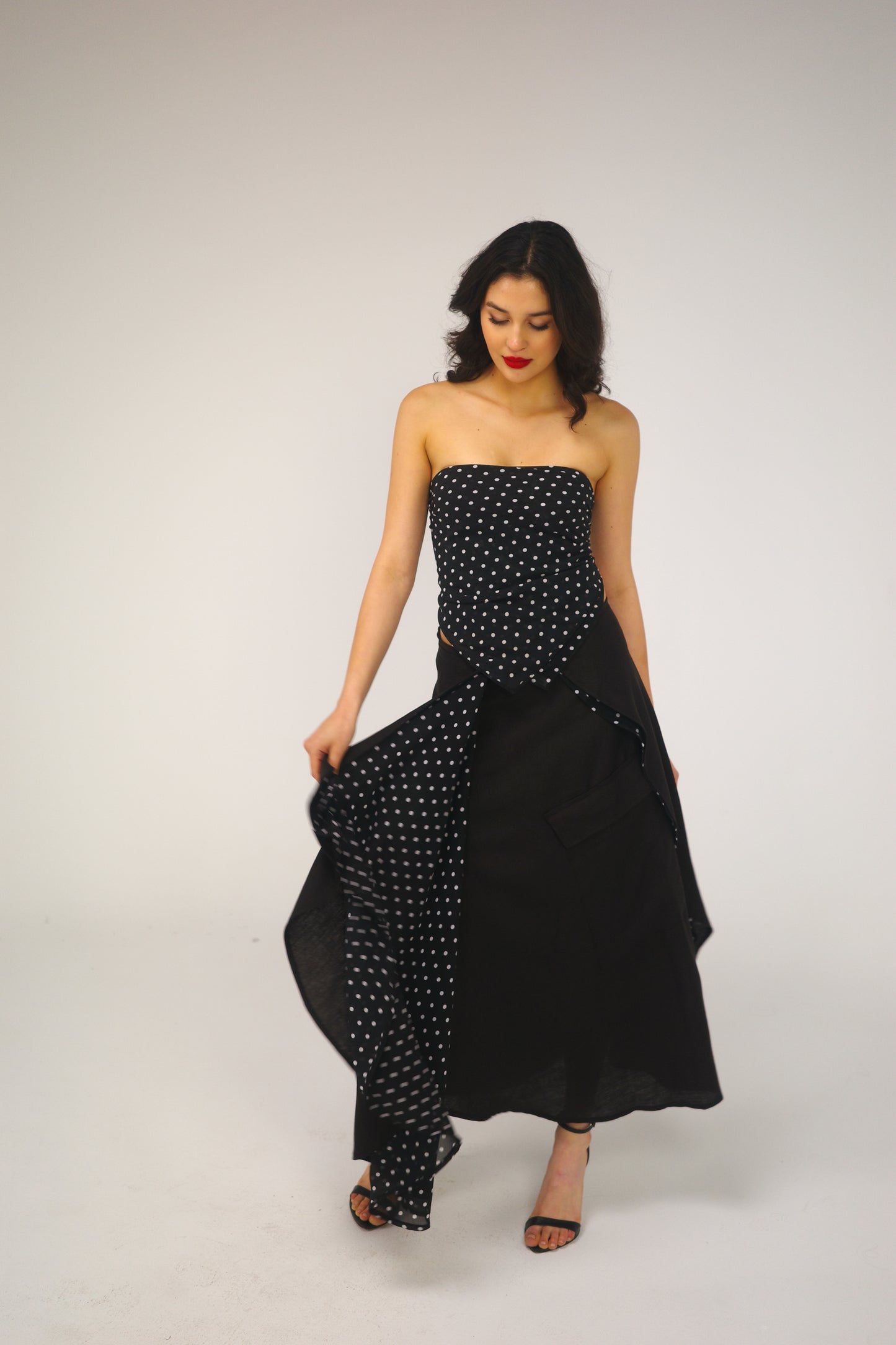 THE MAXI POLKA DOTS SKIRT