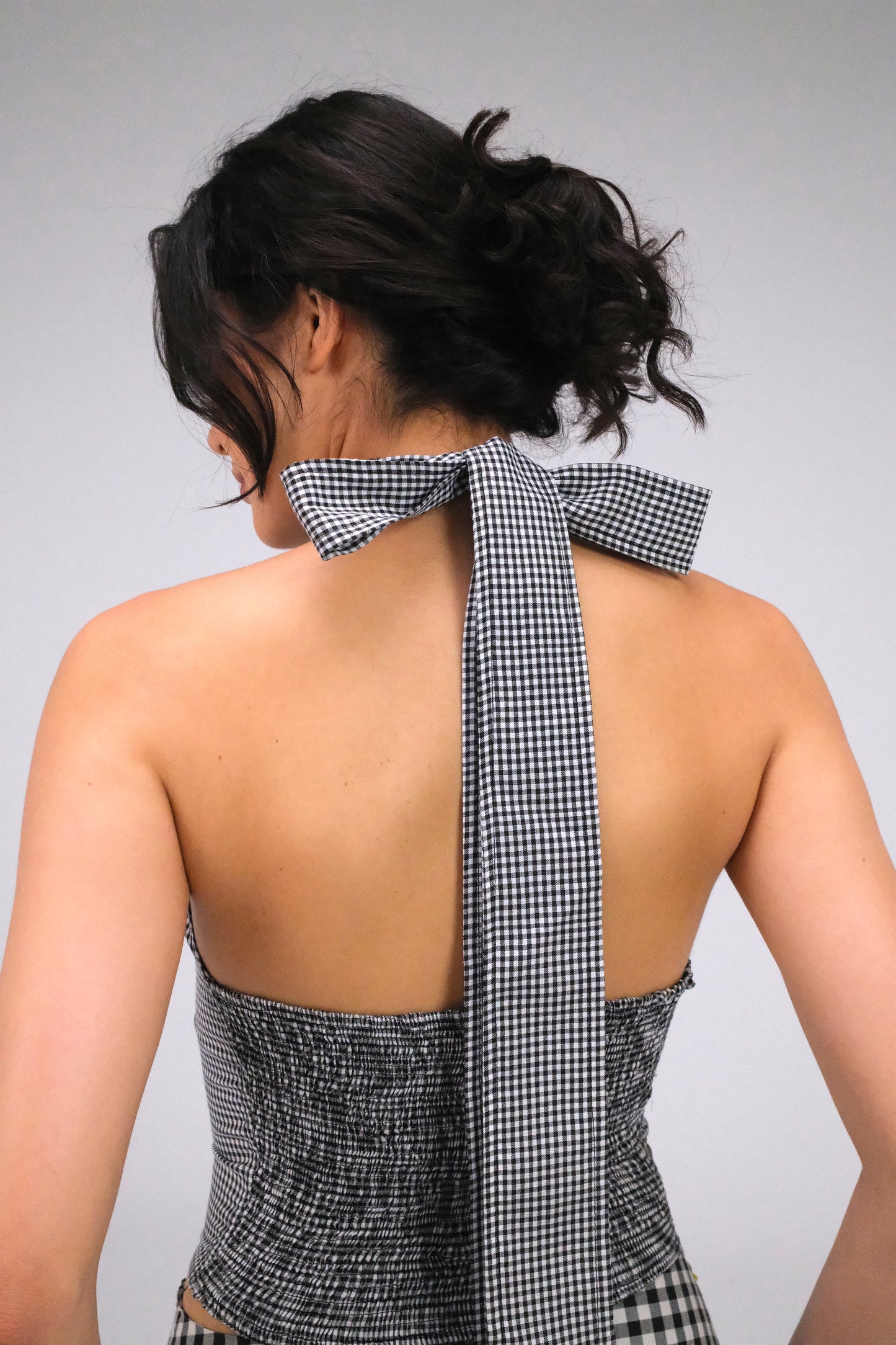 THE BLACK GINGHAM MAXI SKIRT