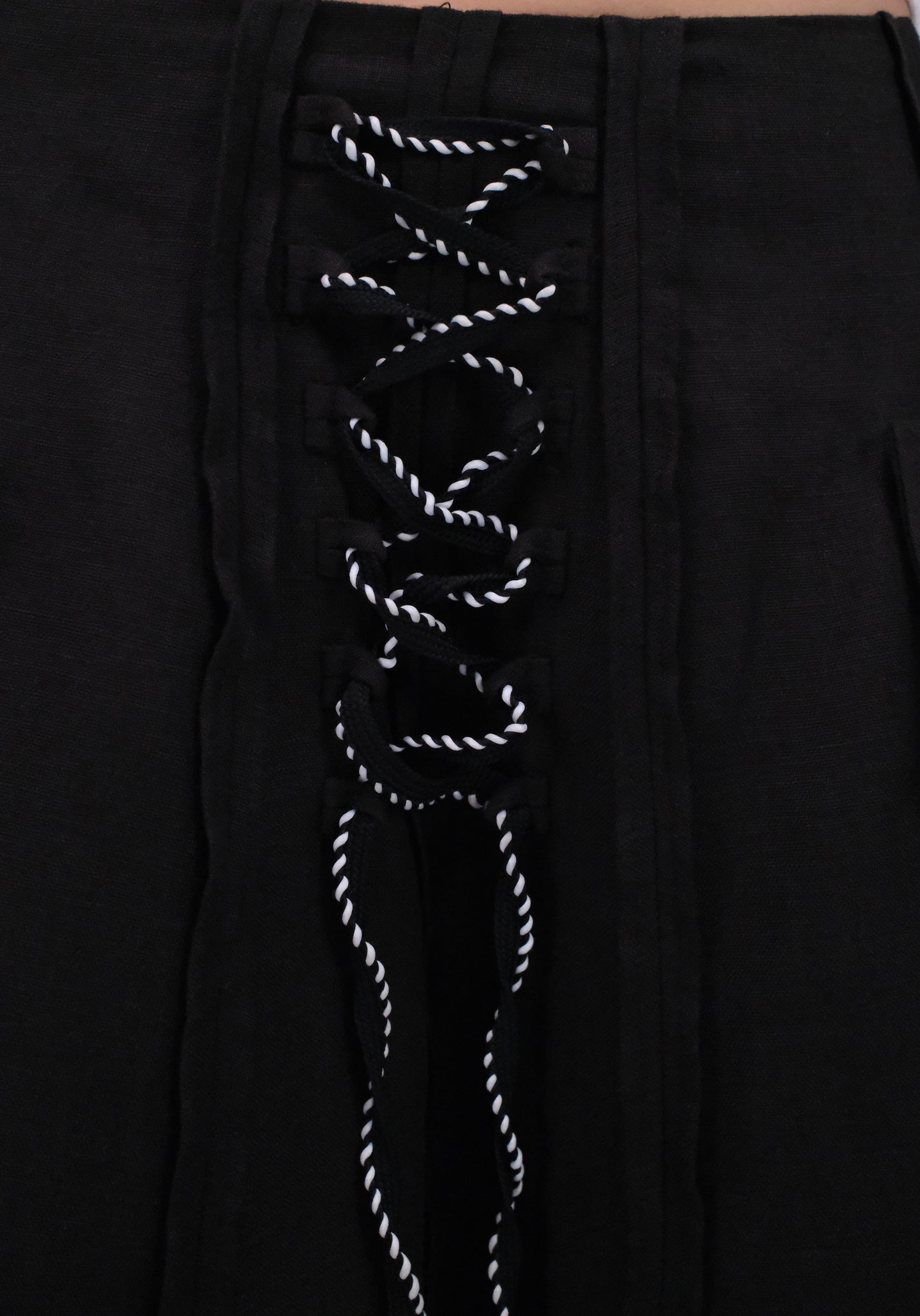 THE ASYMMETRICAL BLACK SKIRT
