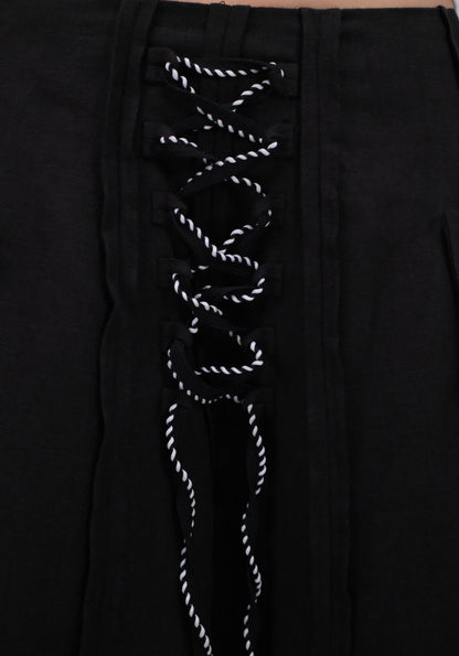 THE ASYMMETRICAL BLACK SKIRT