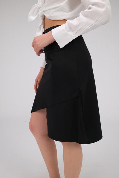THE MIDI BLACK SKIRT