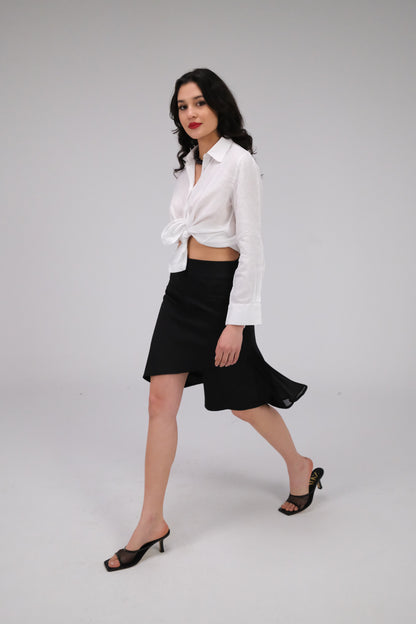 THE MIDI BLACK SKIRT