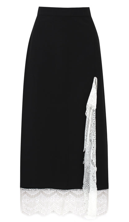 THE BLACK & WHITE PENCIL SKIRT